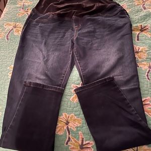 Isabel Maternity Size 12, full panel, dark wash, skinny jeans